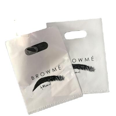 China Wholesale Customized Compostable Biodegradable Plastic Die Cut Bags Carry Shopping Bags For Clothes BIODEGRADABLE for sale