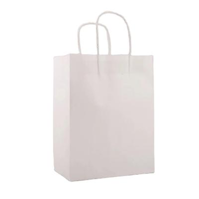 China Wholesale Customized Recyclable Kraft Paper Gift Paper Shopping Bags With Handle for sale