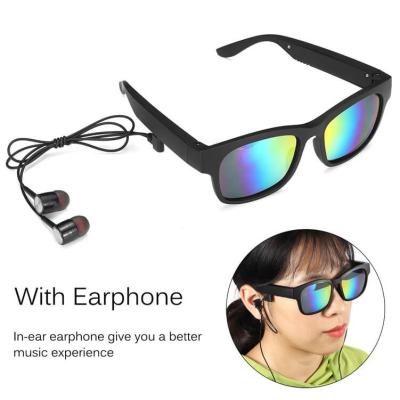 China 2021 Newest 100% UV Protection Eyewear Sunglasses Bone Conduction Headset Contact Smart Glass Sports Sunglasses Wireless Earphone for sale