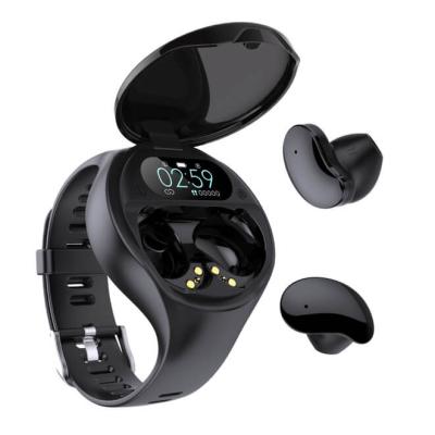 China Hot Selling LED Digital Display OEM Earphone Sports Wireless Smart Watch With Earbuds Earphone for sale