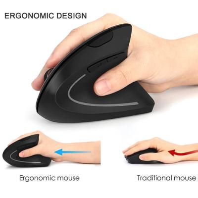 China Hot Selling 2.4G Radio 2.4G Wireless Mouse Vertical Ergonomic Ergonomic USB Gaming Mouse 3 DPI Adjustable Vertical Mouse for sale