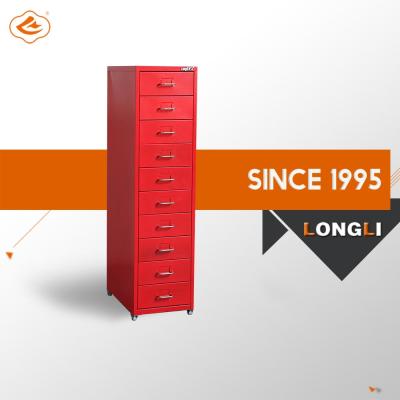 China NEW PRODUCT High Quality Adjustable (Height) Desk Used 10 Drawer Filing Cabinet for sale