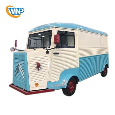 China Popular WNP Citroen mobile food bike street vintage food truck commercial fast food supply truck for sale for sale