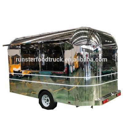 China 2019 vegetable processing plant mobile airstream food trailer for cargo unique fast electric bike mobile food cart cafe food kiosk for sale