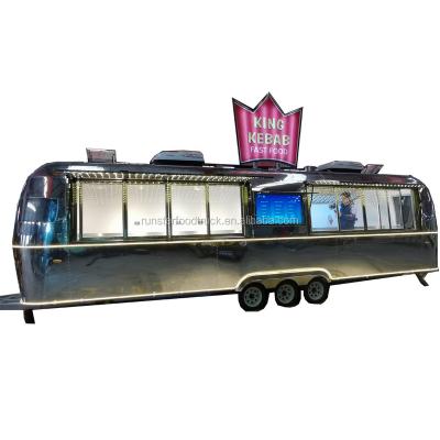 China WNP Shiny Potato Tornado Food Cart Commercial Hot Vending Cycle Stainless Steel Food Van Cart and Cart for sale