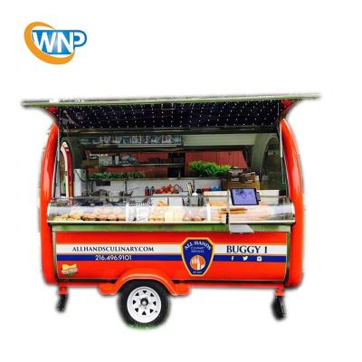 China Vegetable processing factory WNP food trucks frozen yogurt cart/street food car/fast food cart coffee trucks for sale for sale