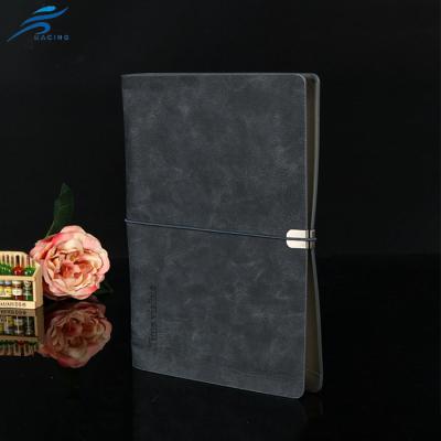 China Professional Custom Leather Diary Notebook Hardcover Book Business Leather Notebook With Pen Stationery for sale