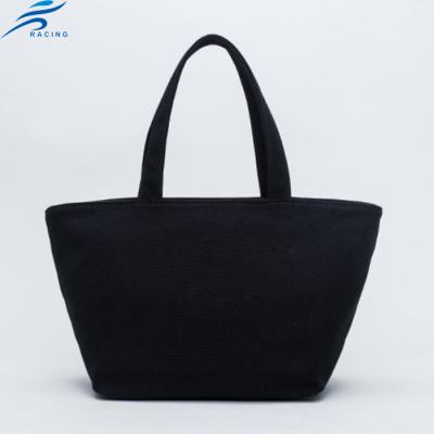 China Cute Cheap Fashion Handled Handmade Canvas Single Shopping Handbag for sale