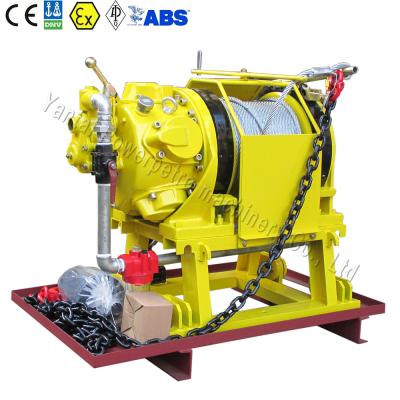 China Mines 3 Ton 30kN Explosion Proof Cable PullingMachine Air Winch For Coal Mines for sale