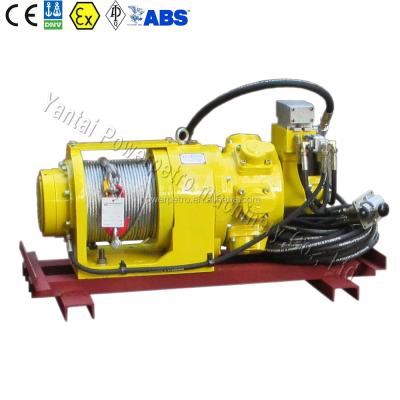 China Oil Fields 1 Ton Monkey Board Remote Control Air Sea Winch for sale