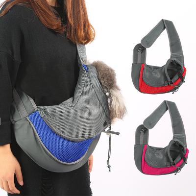 China Sustainable Travel Dogs Carrier Bag Pet Sling Bag For Cats Hands Free Mesh Pet Cages Carriers And Houses Of Small Animals Soft-sided Carriers for sale