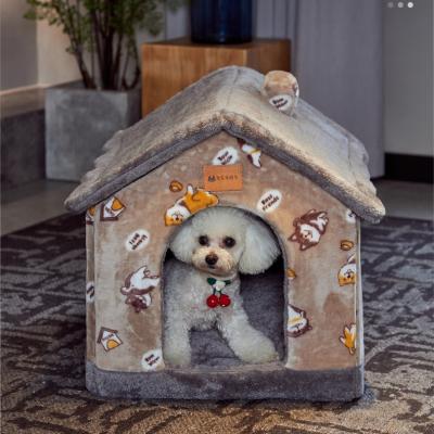 China Manufacturers Breathable Demountable Pet House Manufacturers Pet Dog Cat Winter Warm Safe House For Pomeranian Bichon for sale