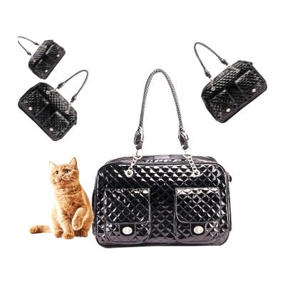 China Portable Leather Pet Stored Dog Carrier Bag Handbag Cat Carrier New Small Factory Price Wholesale Design for sale