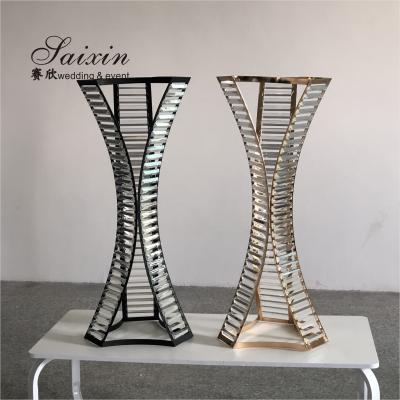 China ZT-538 Hot Selling Wedding Decoration Crystal Flower Stand Centerpiece For Weddings for sale