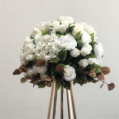 China Wedding Wedding Decoration Hot Sale White Silk Flower Bouquet For Centerpieces for sale