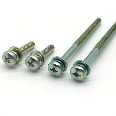 China Chef / Pan Head Three Round Pan 304 Stainless Steel Cross M2-M4 Combination Screw for sale