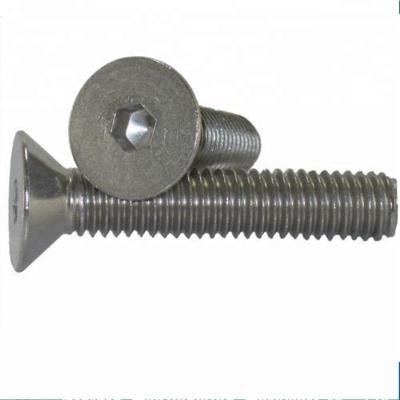 China M2 M3 M4 M5 M6 M8 Custom Countersunk Hex Socket Head Stainless Steel Head Machine Screws for sale