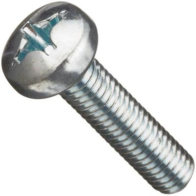 China Carbon Steel Carbon Steel Plated Zinc Pan Head Cross Recessed Machine Screw for sale