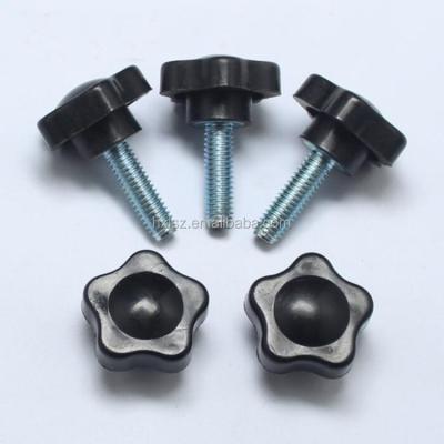 China Plastic Head Bolt M4 M5 M6 M8 Thumb Screw Thumb Screw Knob Spinning Whirl Screw for sale