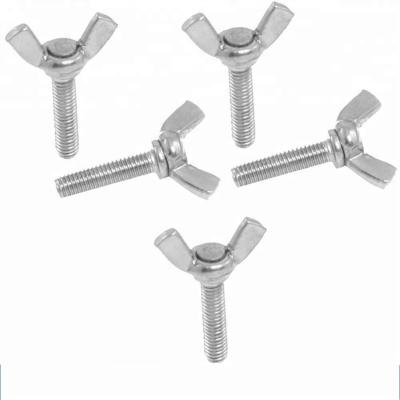 China High Tensile Strength OEM Butterfly M6 Nickel Plated Wing Screws for sale