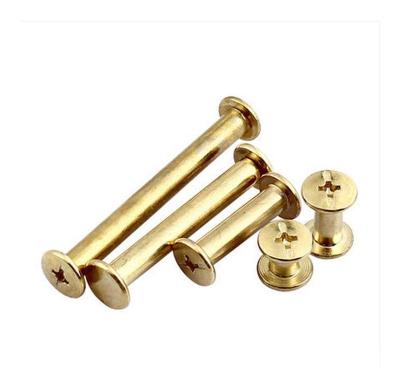 China Brass Pound Binding Screw With Sleeve Nut Customized for sale