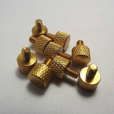 China China Manufacture High Precision Custom Brass Knurled Head Screw for sale