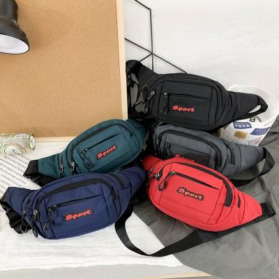 China 2021 New Harmless Shoulder Bag Men Fashion Outdoor Cloth Oxford Waterproof Men's Sports Waist Bag for sale