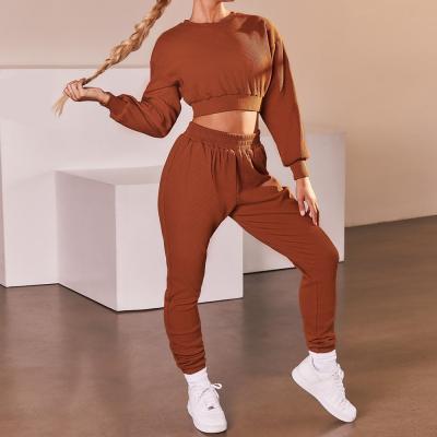 China Wholesale Breathable Fitness Pants Yoga Clothing Women Long Sleeve Sweater Suits Running Jogging Other Sportswear for sale