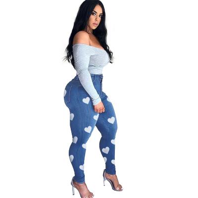 China European and American Plus Size Jeans Women's New Stretch High Stretch Jeans Pants Women's New Sustainable Jeans for sale