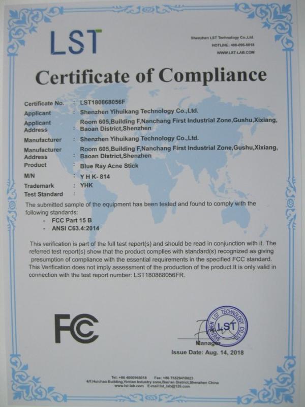 FCC - Shenzhen Yihuikang Technology Co., Ltd.