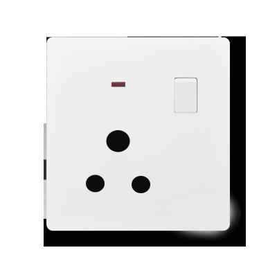 China White 15A 1 Gang Arravels UK New Standard Residential / General Purpose Wall Switched Socket Outlet And Socket for sale