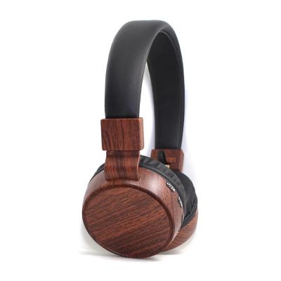 China Real Wireless Wooden Studio Over-Ear Music Premium High-Fidelity Wooden Over-Ear Wooden Earphone for sale