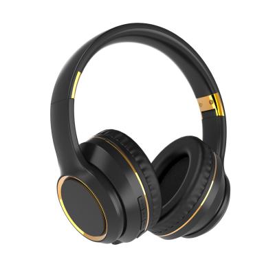 China Over-Ear ANC Wireless Earphone Gold Color With Metal Folding Big Factory 500mag Industrial Active Noise Canceling Earphone for sale