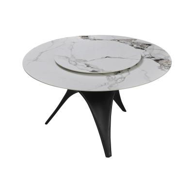 China (Other) Single Adjustable, Heat Resistant, Shock Resistant, Easy to Scrub, High End Polished Round Rock Dish Dining Table with Turntable for sale