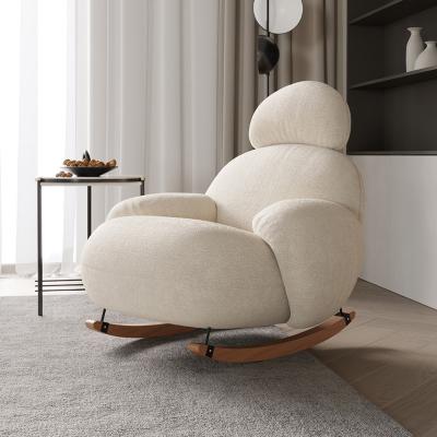 China Other Modern Single Recliner Chair Home Leisure Lazy Chair Italian Lightweight Luxury Single Rocking Sofa Chair for sale