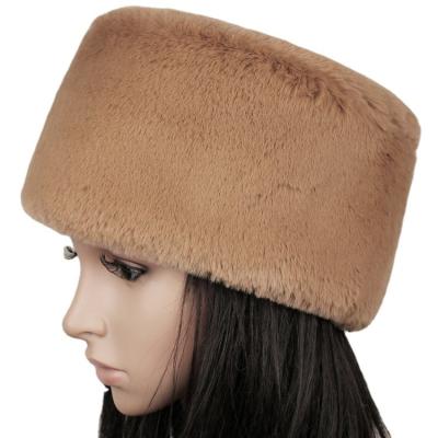 China COMMON Wholesale Professional Manufacturer Brand Winter Bucket Imitation Rabbit Fur Round Hat for sale