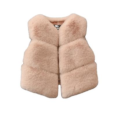 China Manufacturer Hot Wholesale Casual Autumn And Winter Fur Vest For Kids for sale