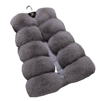 China Hot Wholesale Cheap Price New Style Fashion Faux Fur Vest Fur Coat Jacket for sale