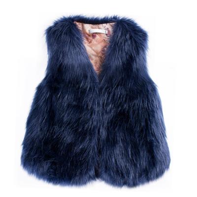 China Low Price Warm And Windproof Eco-friendly Selling High Standard Faux Women'S Fox Fur Vest For Ladies for sale