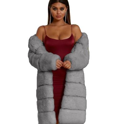 China Custom made faux rex rabbit fur raincoats wholesale cheap prices women fur coat for sale