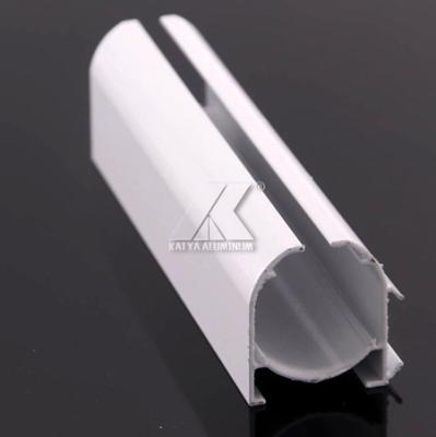 China Powder Coating Small Curtain Rods , Extruded Aluminum Profiles 5.8 - 6.0M Length for sale