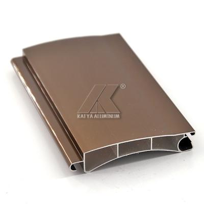 China Factory Price Anodized Brown 6063 Aluminum Roller Shutter Slat Profile zu verkaufen