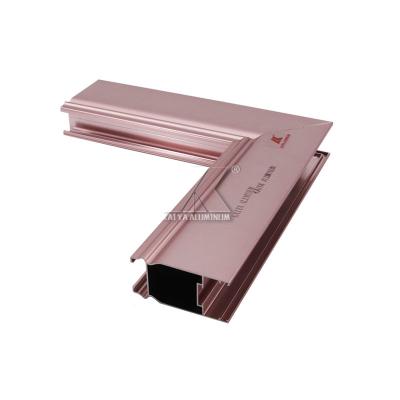 China El oro de Rose sacó los perfiles de la ventana de aluminio y de la puerta - compre perfiles de la ventana de aluminio y de la puerta en venta