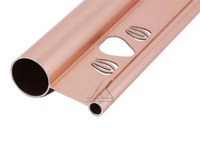 China Perfil de aluminio anodizado Extrusted de lujo de Rod de cortina de Rose para la decoración en venta