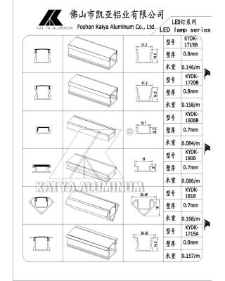 China CER LED Licht-Aluminiumprofil/Aluminiumlegierungs-Verdrängungs-Profil zu verkaufen