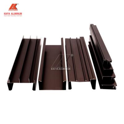 Chine 1mm Brown épais a anodisé des profils d'extrusion de fenêtre en aluminium pour le marché de la Thaïlande à vendre