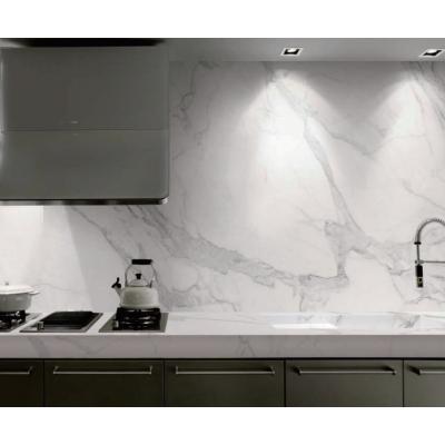 China Amizade com o meio ambiente Chapas de quartzo 126''X63'' Quartz Marble Effect Worktop à venda