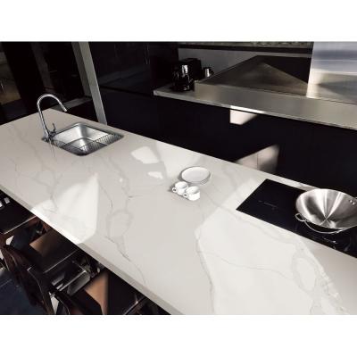 China 126'X63' Quartz Overlay Countertops 30mm Witte Quartz Countertops Te koop