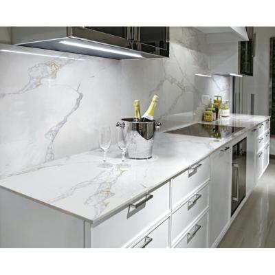 China 30mm 20mm Artificial Quartz Stone Slab White Quartz Kitchen Countertops for sale