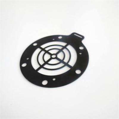 China Custom Black Powder Coating Metal Air Compressor Laser Cutting Machinery Valve Plate for sale